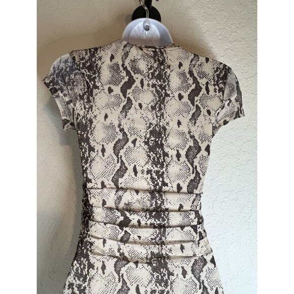 Stockholm Atelier & Other Stories  Snake print sheer mesh dress sz US 2 - Picture 8 of 12